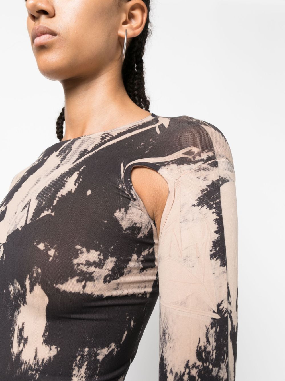 PRINTED SCULPTING JERSEY CUT