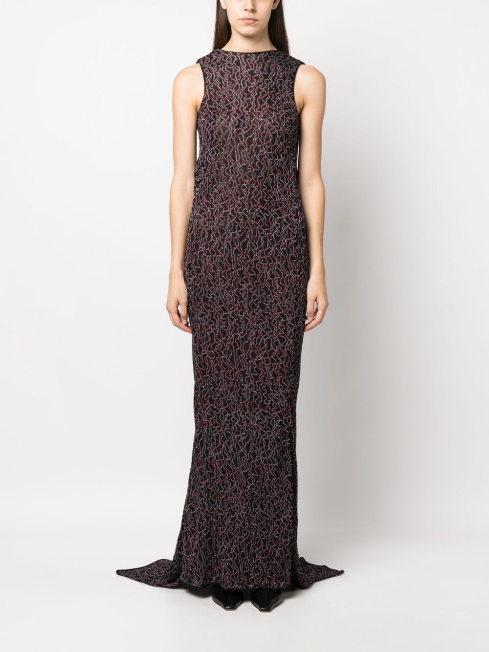 ELECTRIC JACQUARD CHAINLINK GOWN WITHOUT CHAINLINKS
