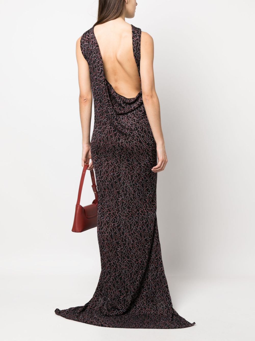 ELECTRIC JACQUARD CHAINLINK GOWN WITHOUT CHAINLINKS