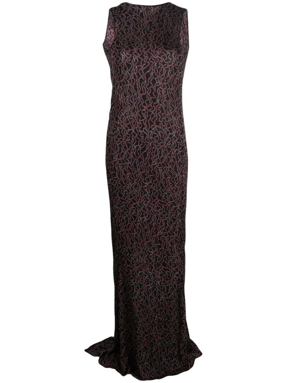 ELECTRIC JACQUARD CHAINLINK GOWN WITHOUT CHAINLINKS
