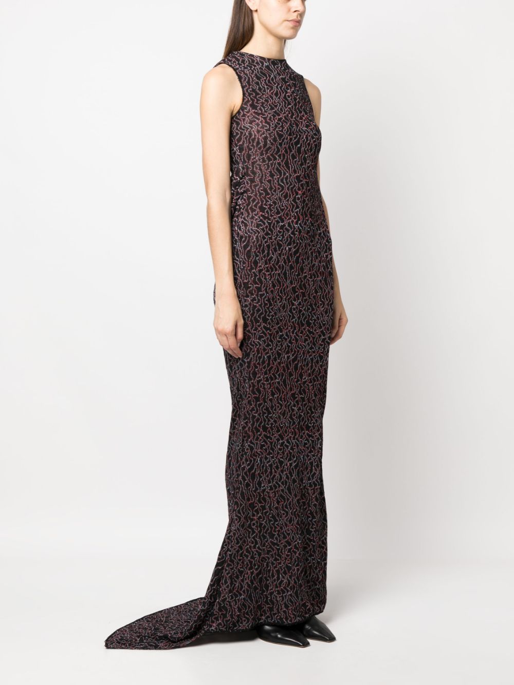 ELECTRIC JACQUARD CHAINLINK GOWN WITHOUT CHAINLINKS