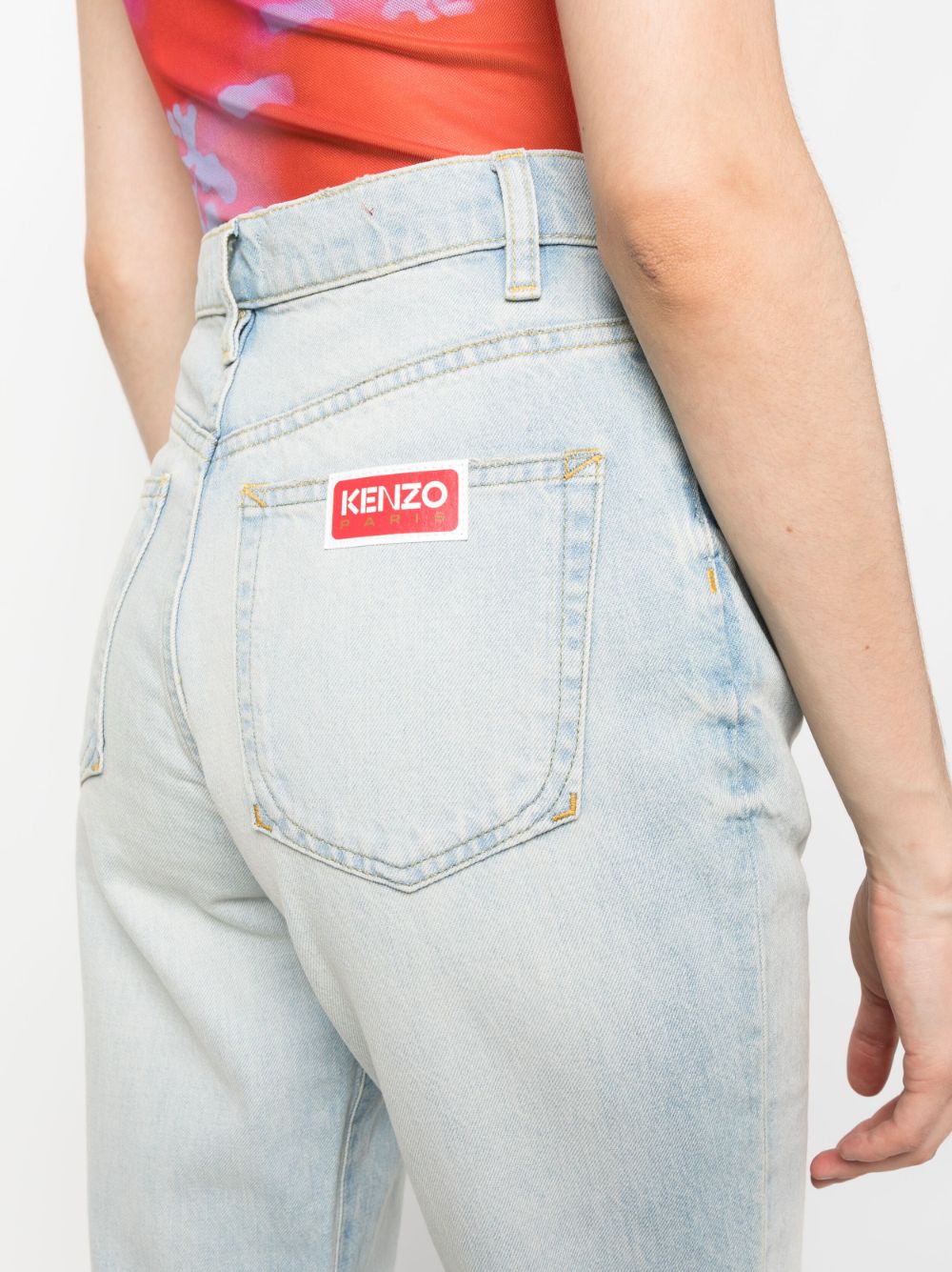 STONE BLUE ASAGAO STRAIGHT FIT