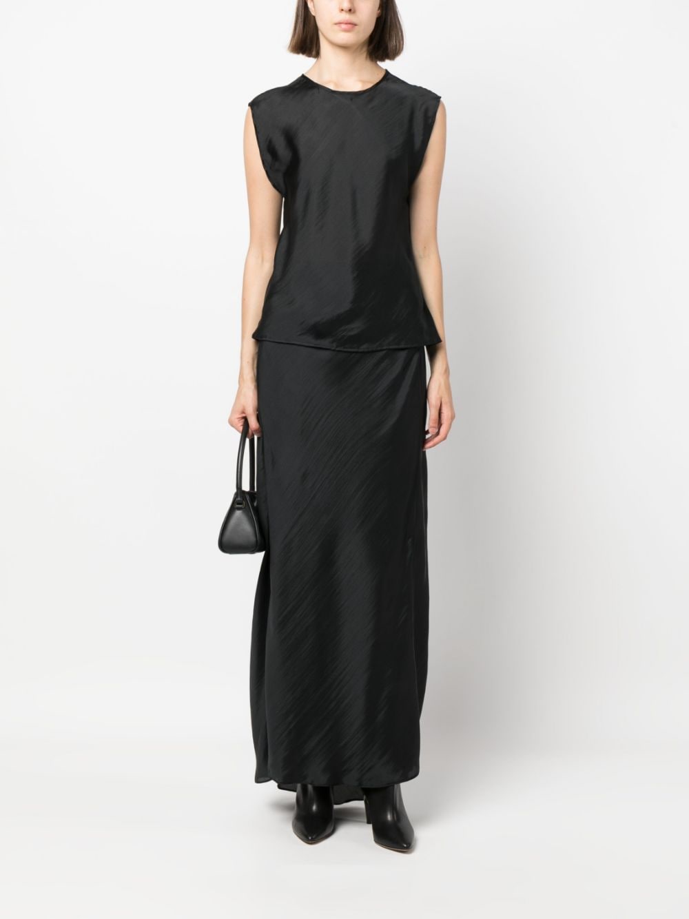 contemporary habotai couture skirt