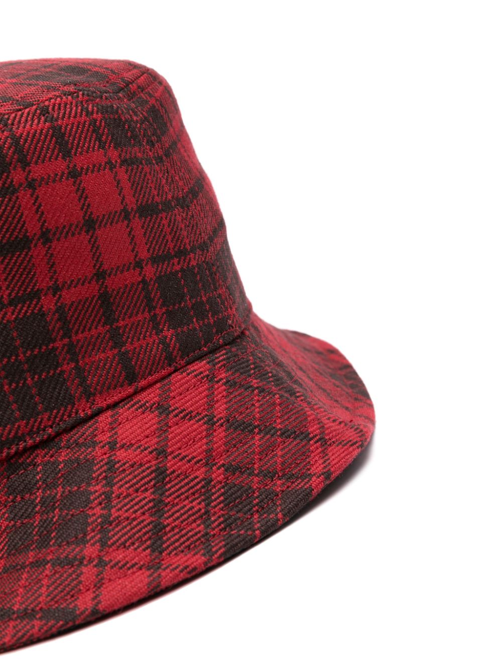CHECKED BUCKET HAT