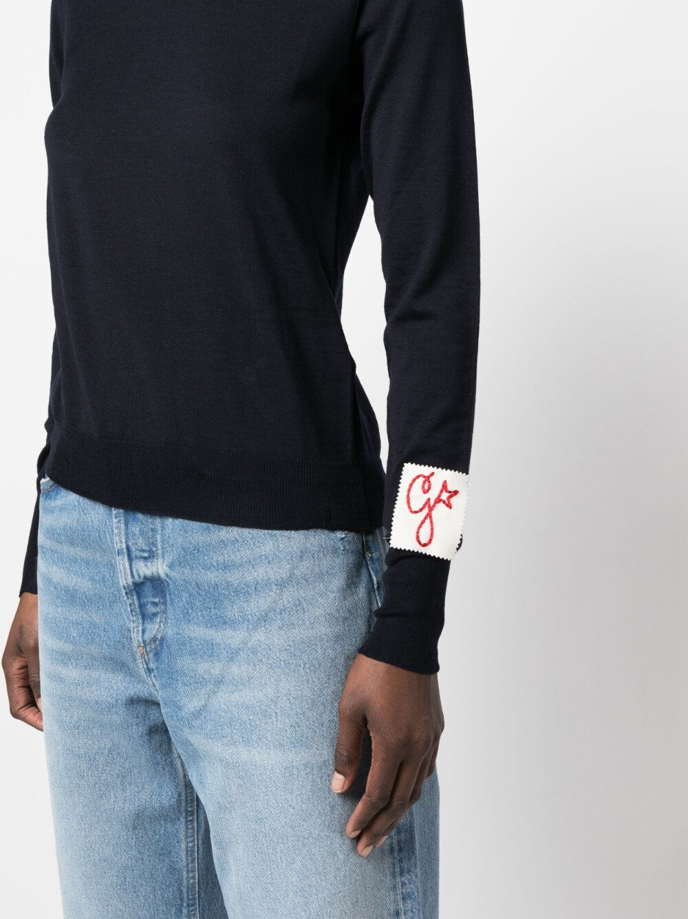 GOLDEN W`S REGULAR KNIT CREW NECK