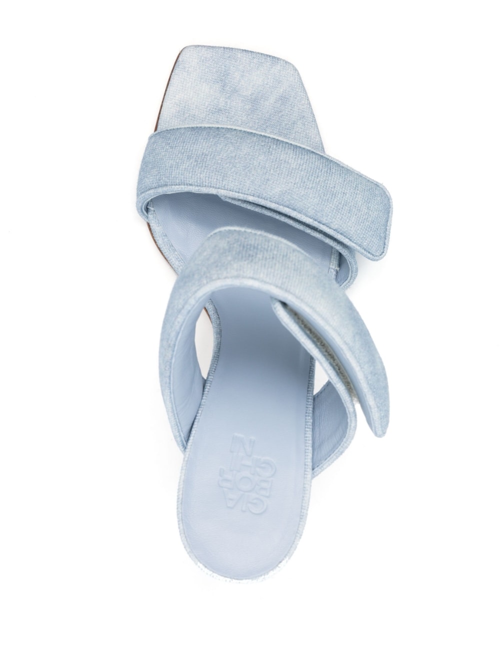 Two strap sandals in Denim