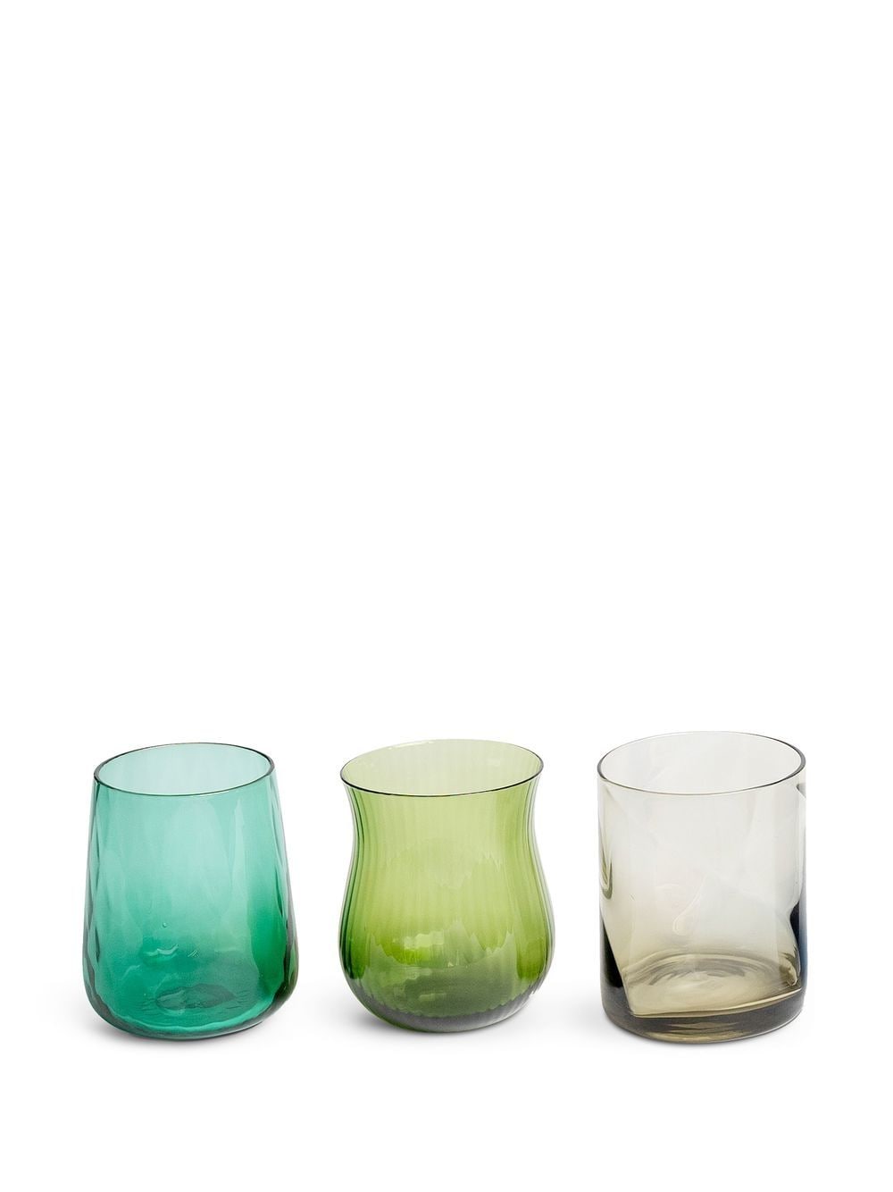 SET 6 TUMBLER TEXTURE NUANCE BLU/VERDE