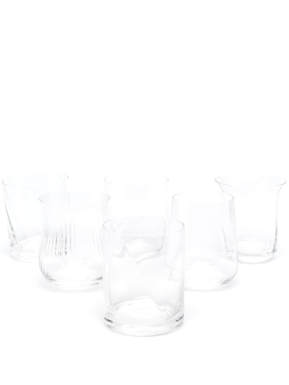 SET 6 TUMBLER TEXTURE TRASP