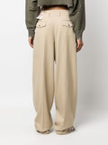 GOLDEN W`S PANT WIDE LEG LIGHT DRY WOOL GABARDINE