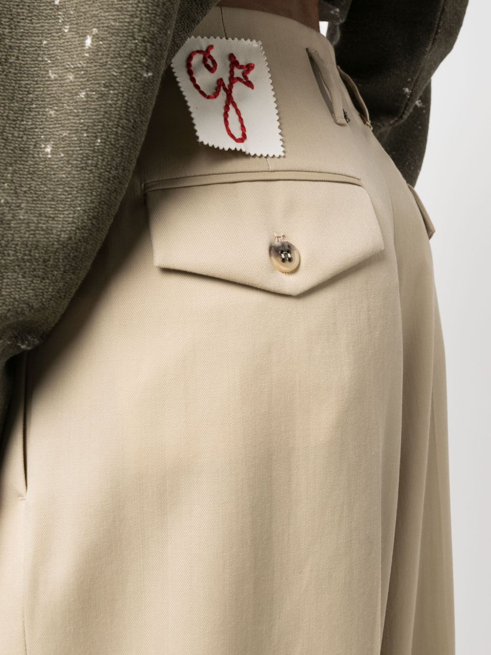 GOLDEN W`S PANT WIDE LEG LIGHT DRY WOOL GABARDINE
