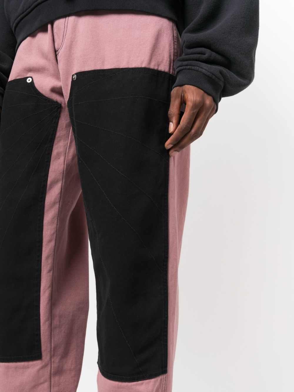 THE NEW LIGHT 2-KNEE CANVAS TROUSERS WOVEN