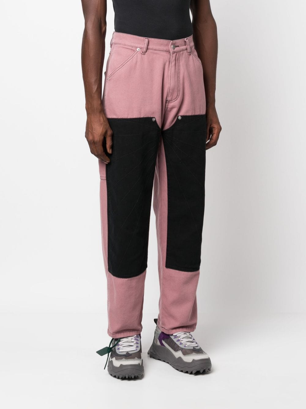 THE NEW LIGHT 2-KNEE CANVAS TROUSERS WOVEN