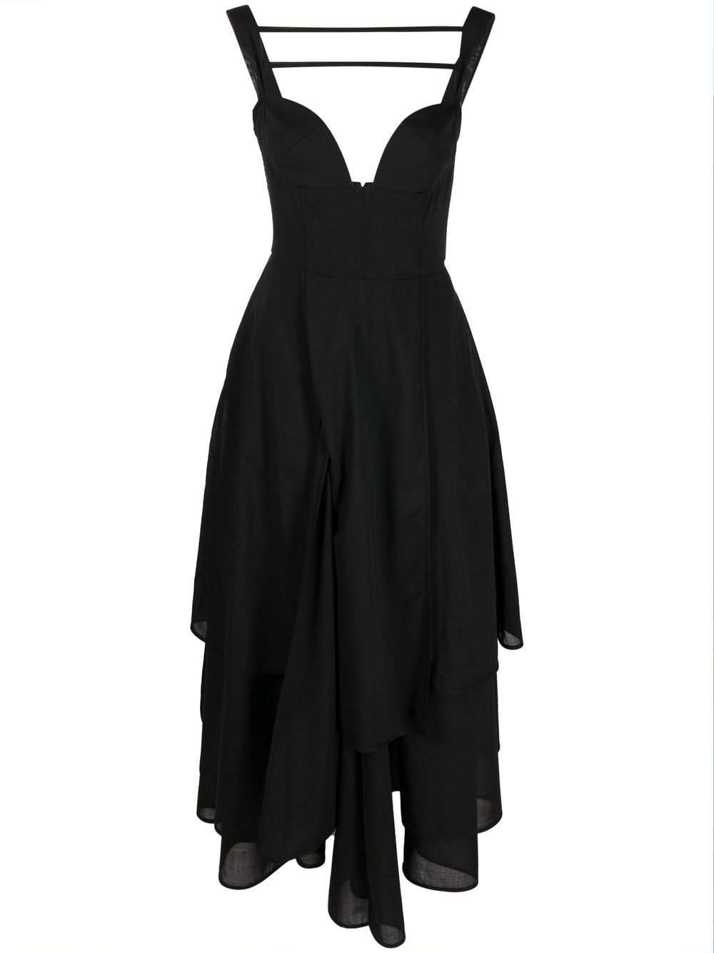 DRESS WITH MULTI PANEL SKIRT