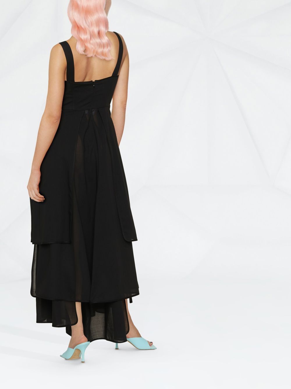 DRESS WITH MULTI PANEL SKIRT