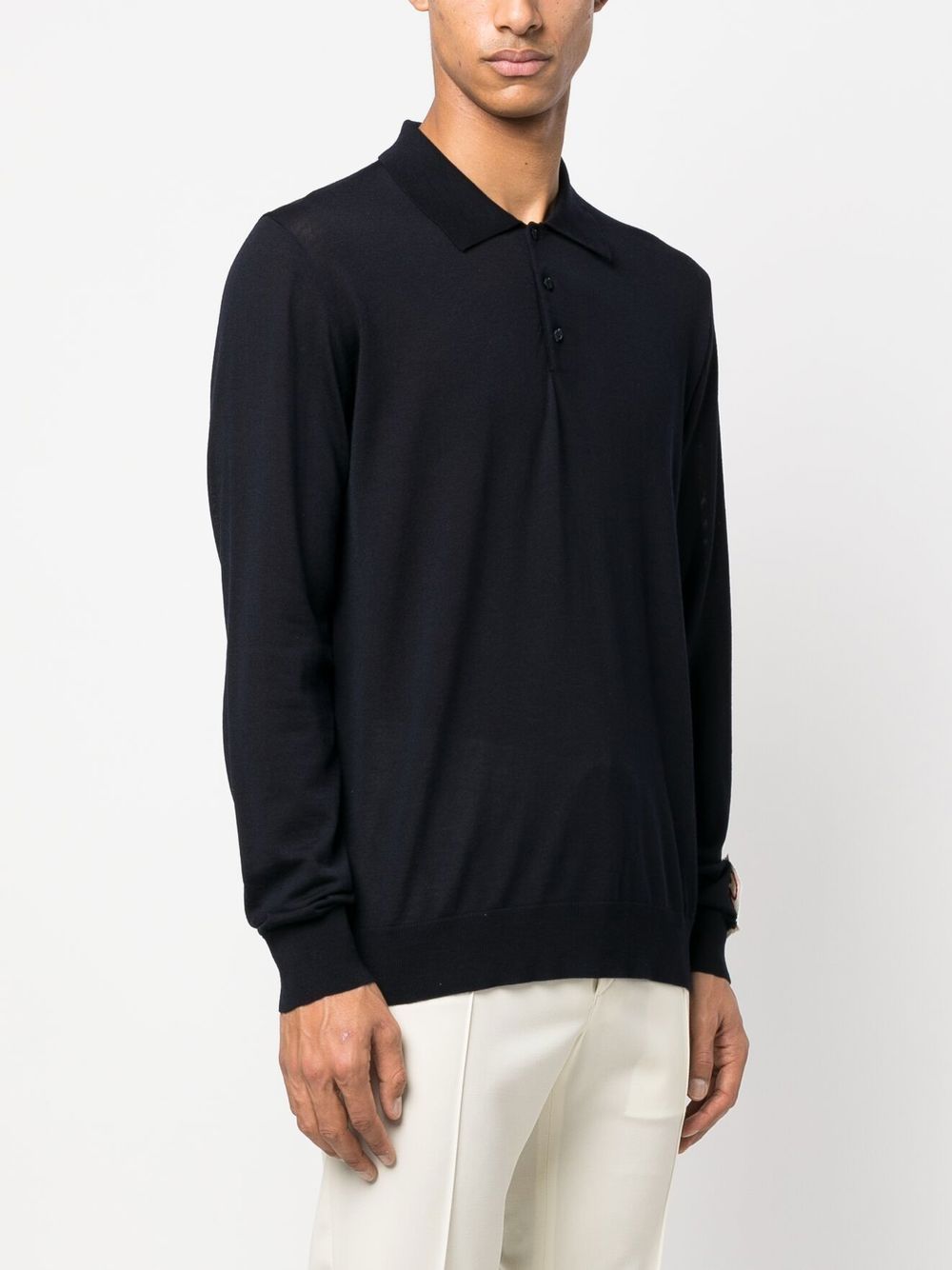 GOLDEN M`S KNIT POLO VIRGIN WOOL