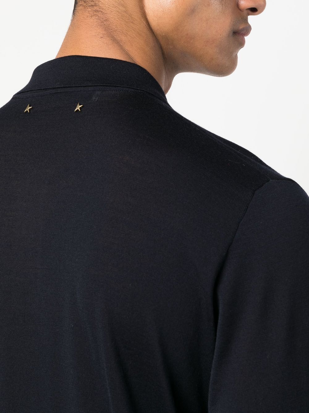 GOLDEN M`S KNIT POLO VIRGIN WOOL