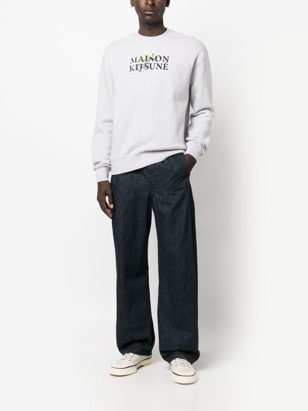 MAISON KITSUNE FLOWERS COMFORT SWEATSHIRT