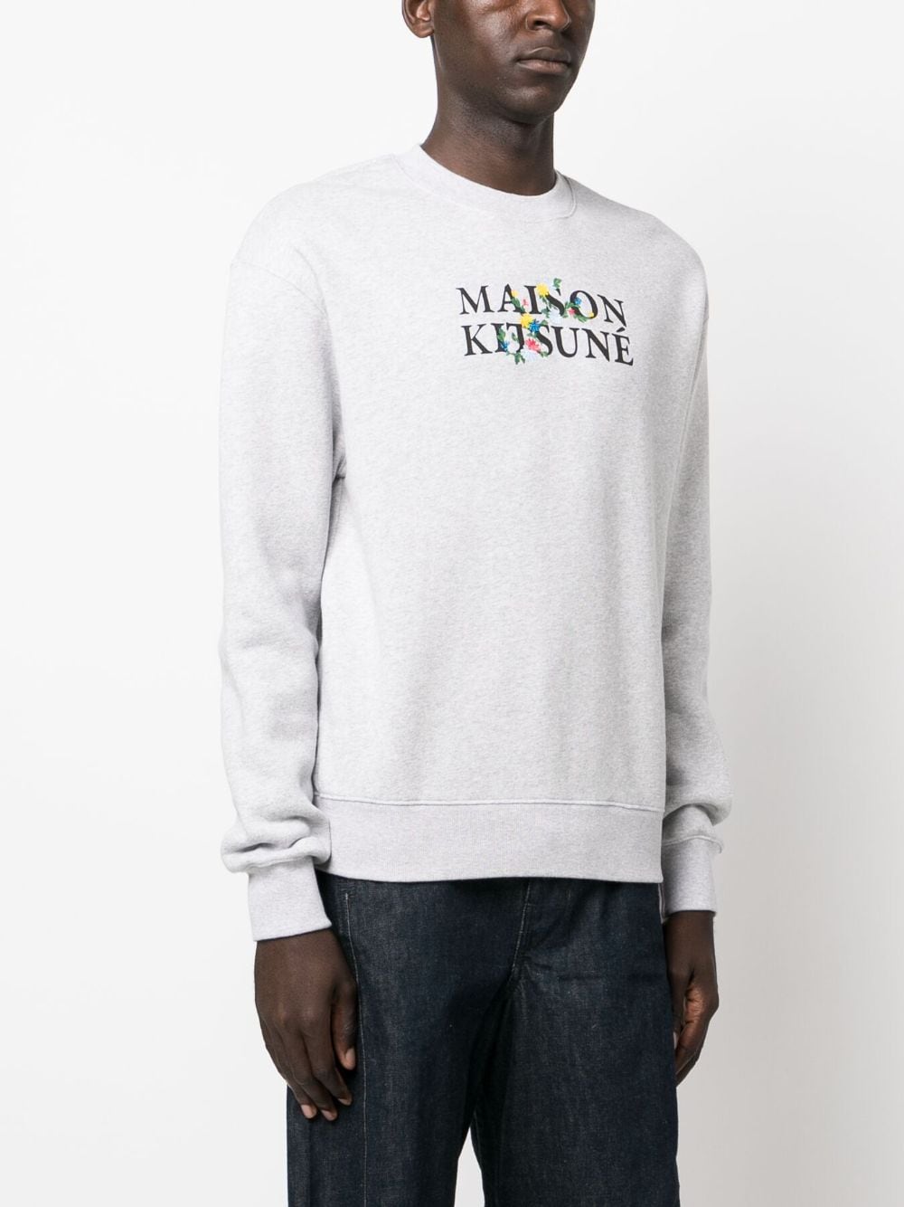MAISON KITSUNE FLOWERS COMFORT SWEATSHIRT