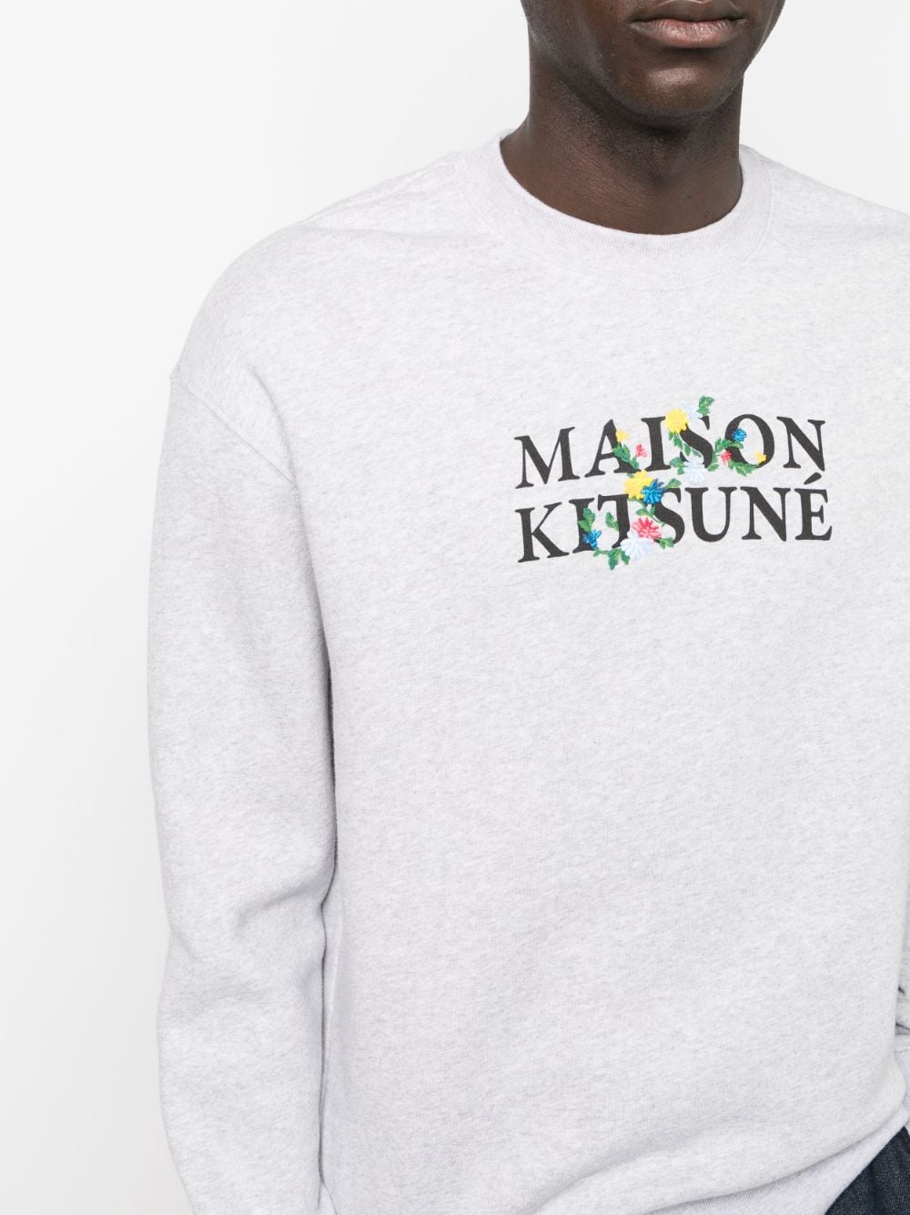 MAISON KITSUNE FLOWERS COMFORT SWEATSHIRT