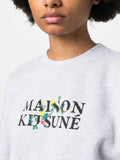 MAISON KITSUNE FLOWERS COMFORT SWEATSHIRT