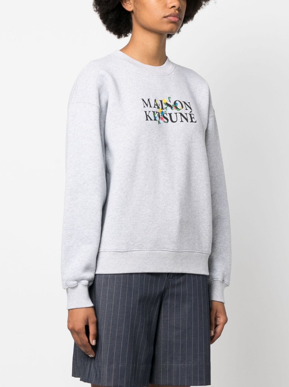 MAISON KITSUNE FLOWERS COMFORT SWEATSHIRT