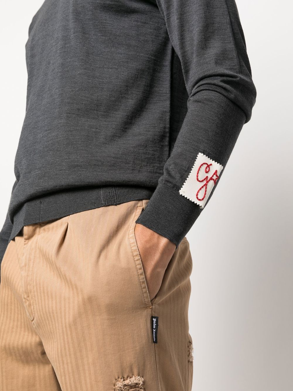 GOLDEN M`S REGULAR KNIT CREW NECK LIGHT WOOL MERINO