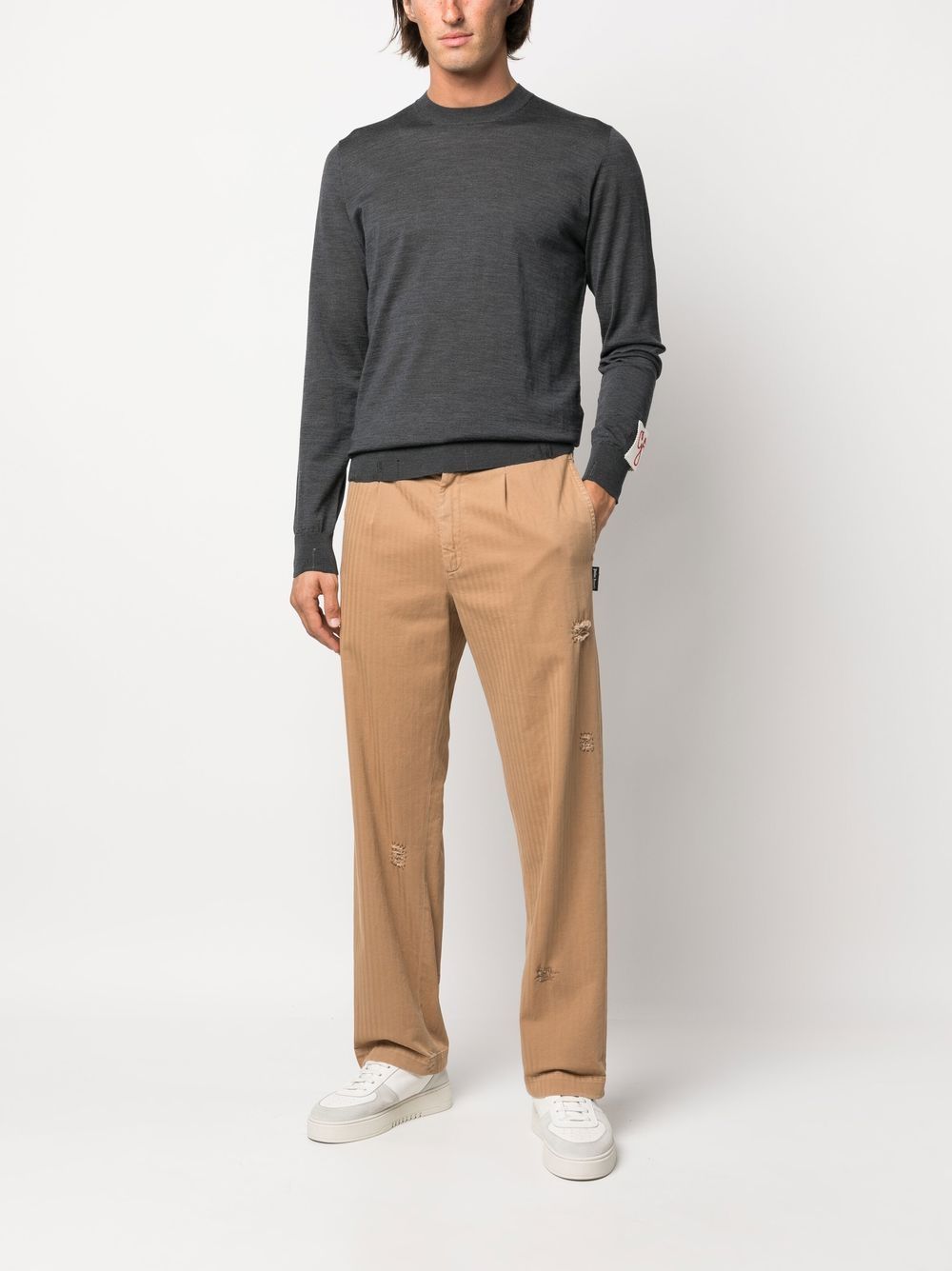 GOLDEN M`S REGULAR KNIT CREW NECK LIGHT WOOL MERINO