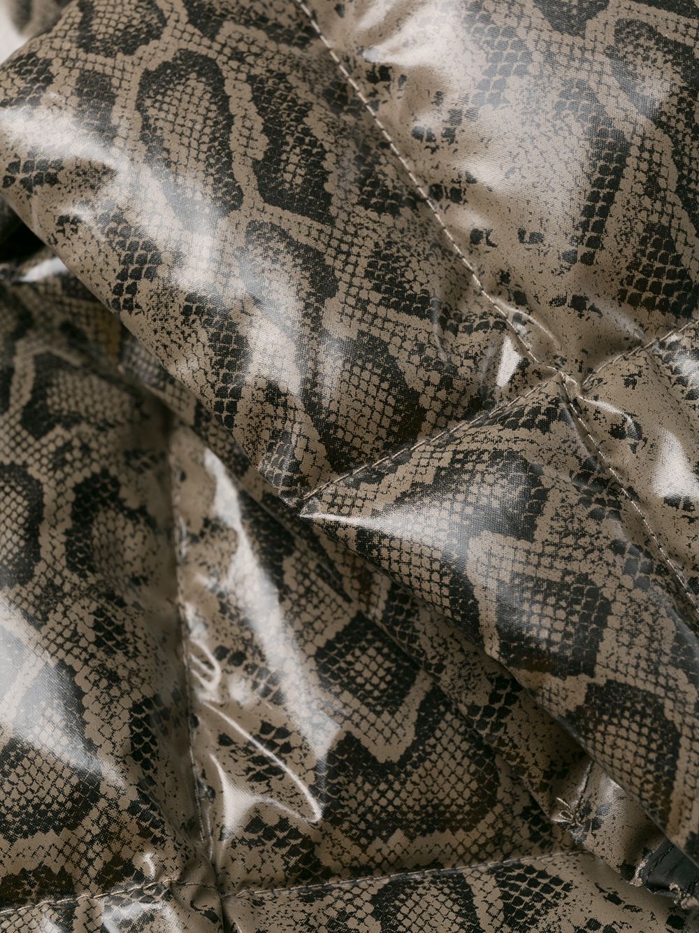 Cropped Trapeze Puffer Coat