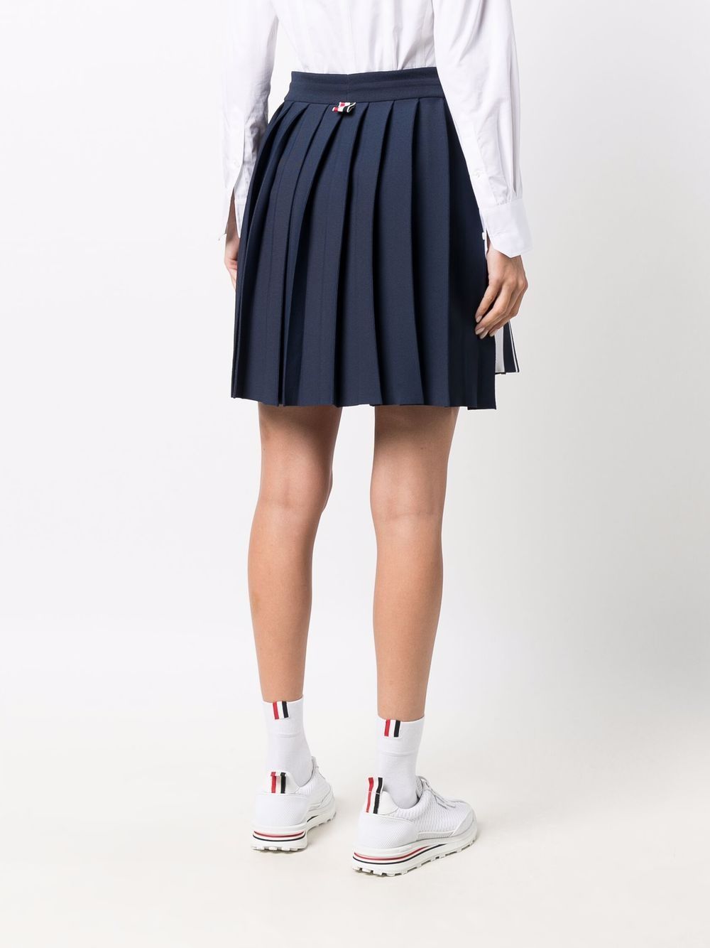 MINI DROPPED BACK PLEATED SKIRT