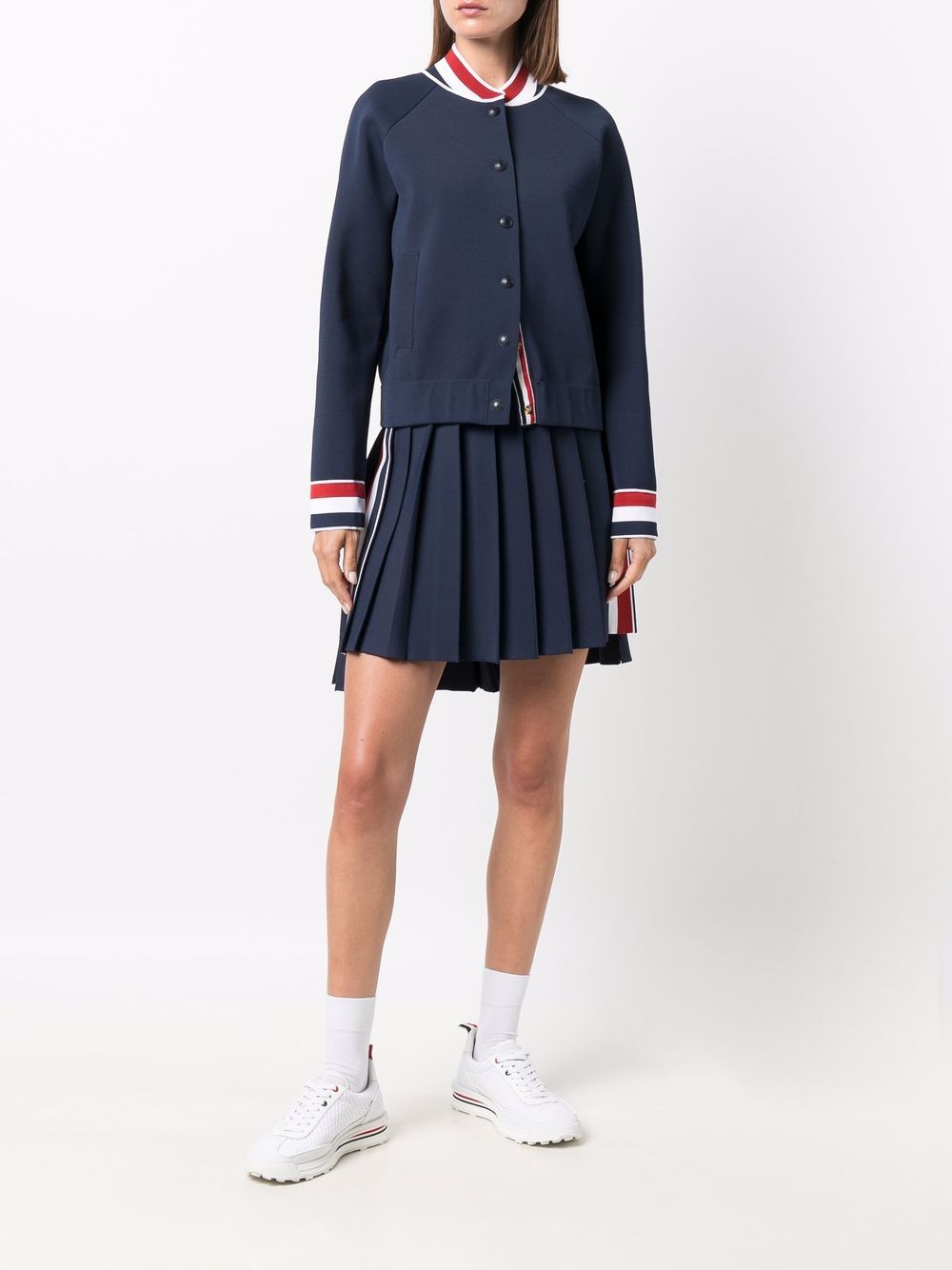 MINI DROPPED BACK PLEATED SKIRT