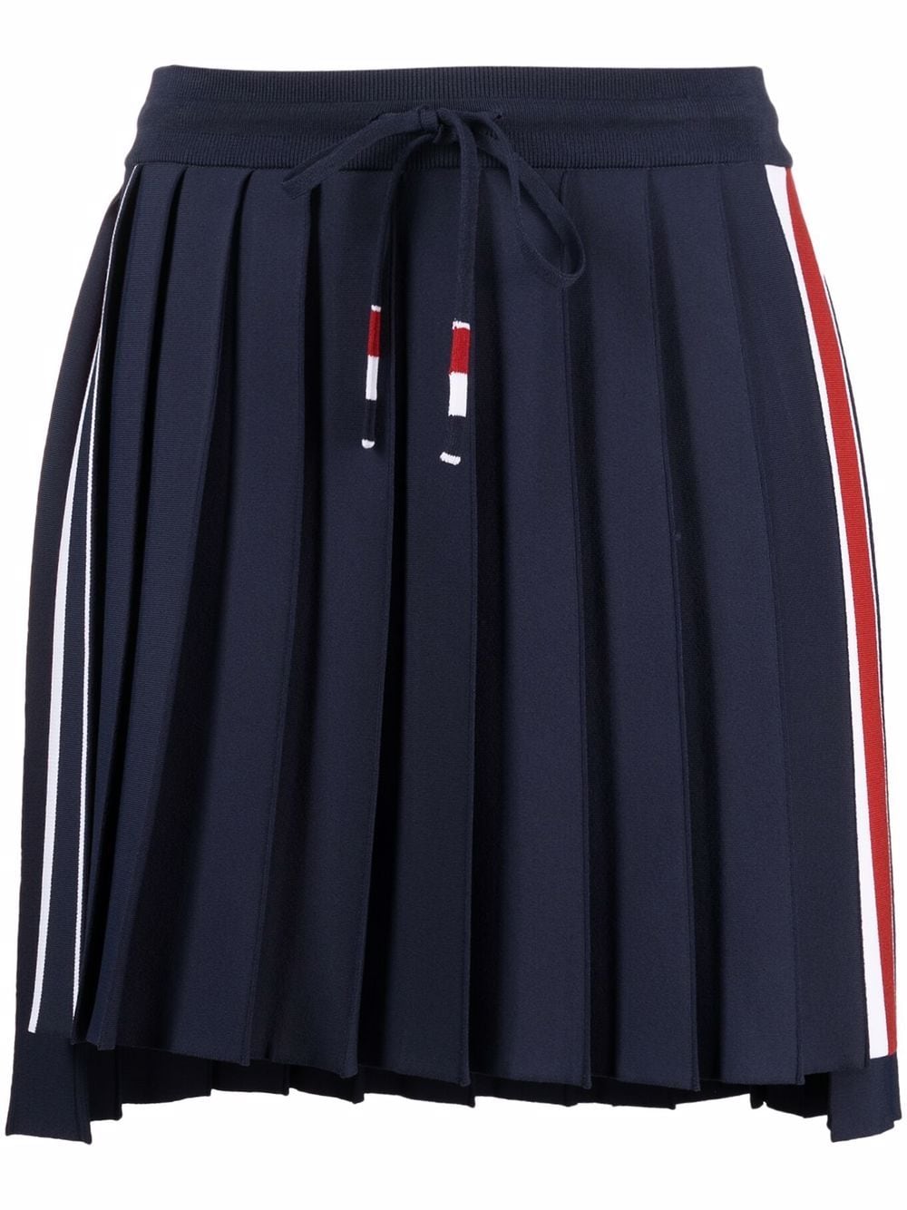MINI DROPPED BACK PLEATED SKIRT