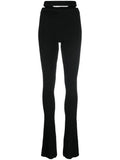 RIBBED KNIT FLARE PANTS
