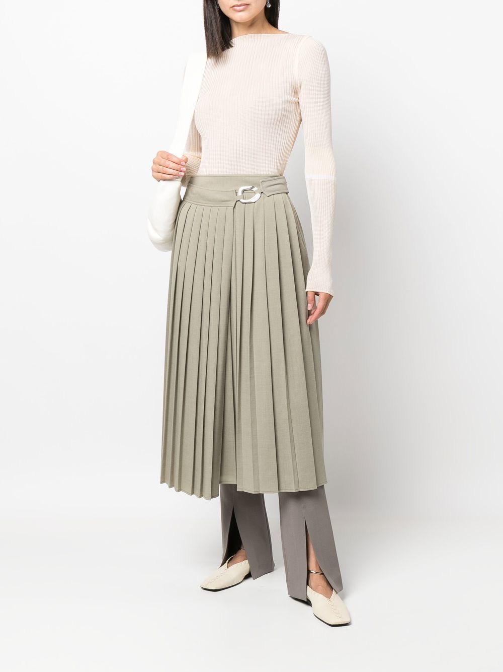 TRANSPARENT YARN BOAT-NECK KNIT