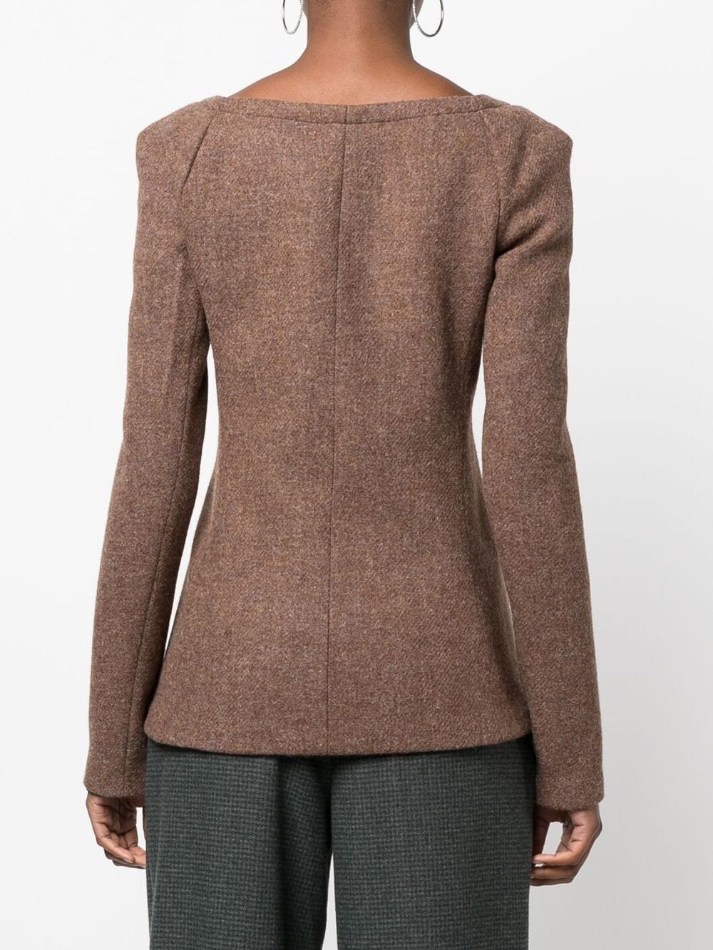 ZIPPED FRONT FITTED JACKET