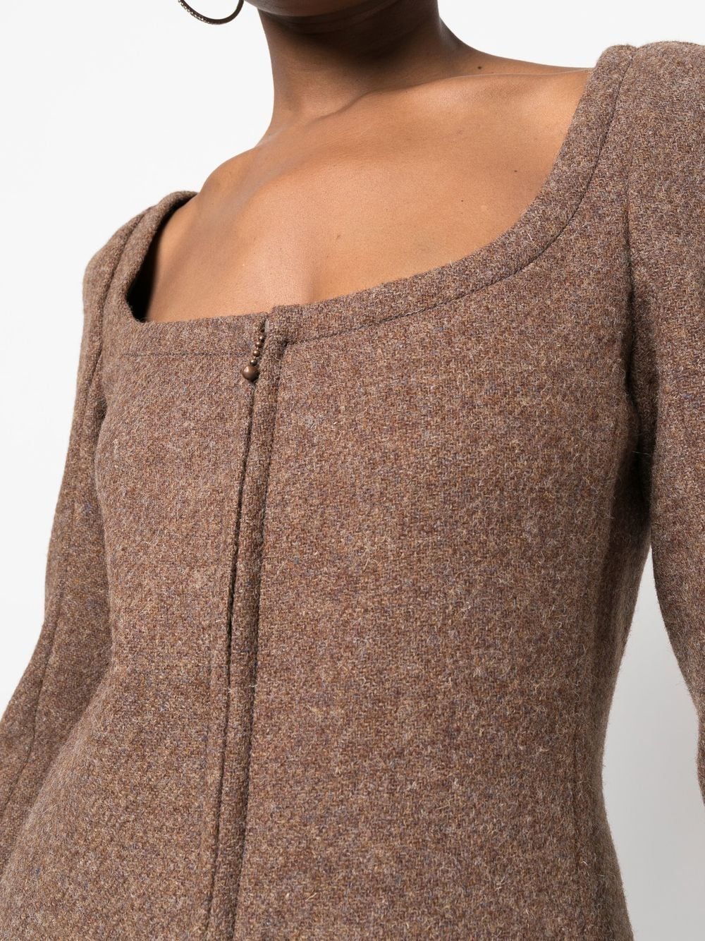 ZIPPED FRONT FITTED JACKET