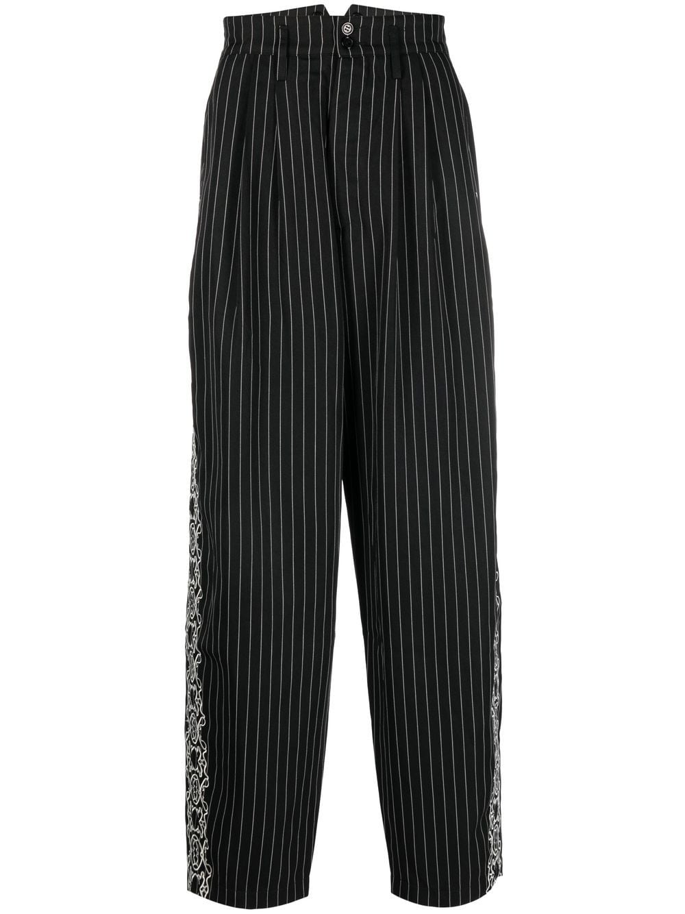UNISEX PINSTRIPE TROUSERS WOVEN
