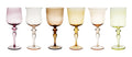 SET 6 CALICI STELO LAV NUANCE AMBRA/ROSA
