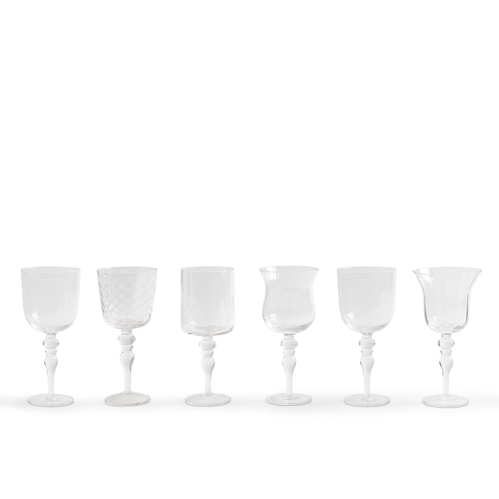 SET 6 CALICI TEXTURE TRASPARENTI