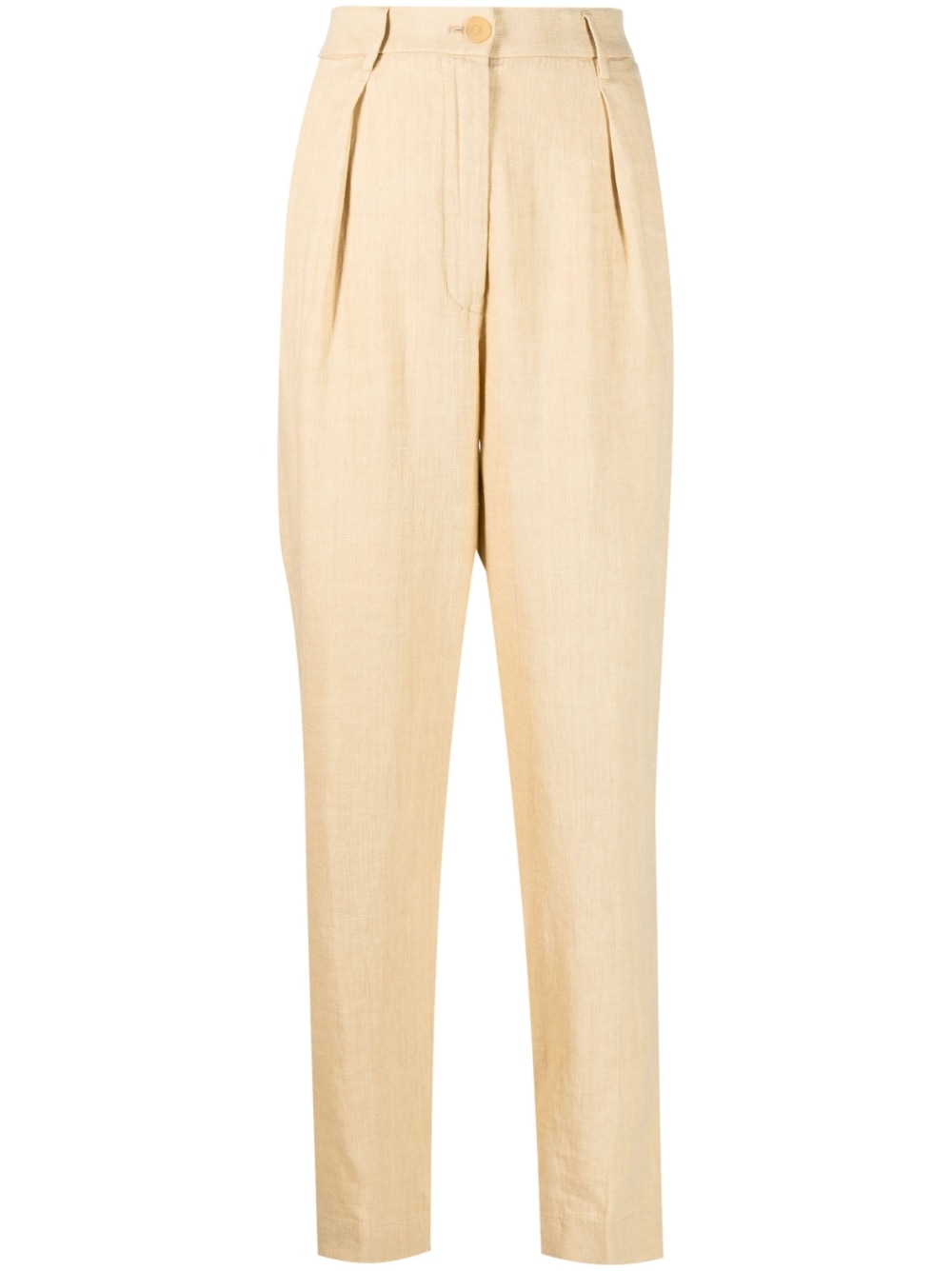 canvas high waist pants