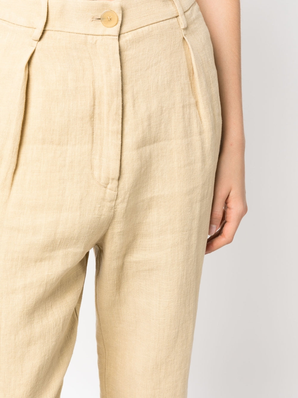 canvas high waist pants