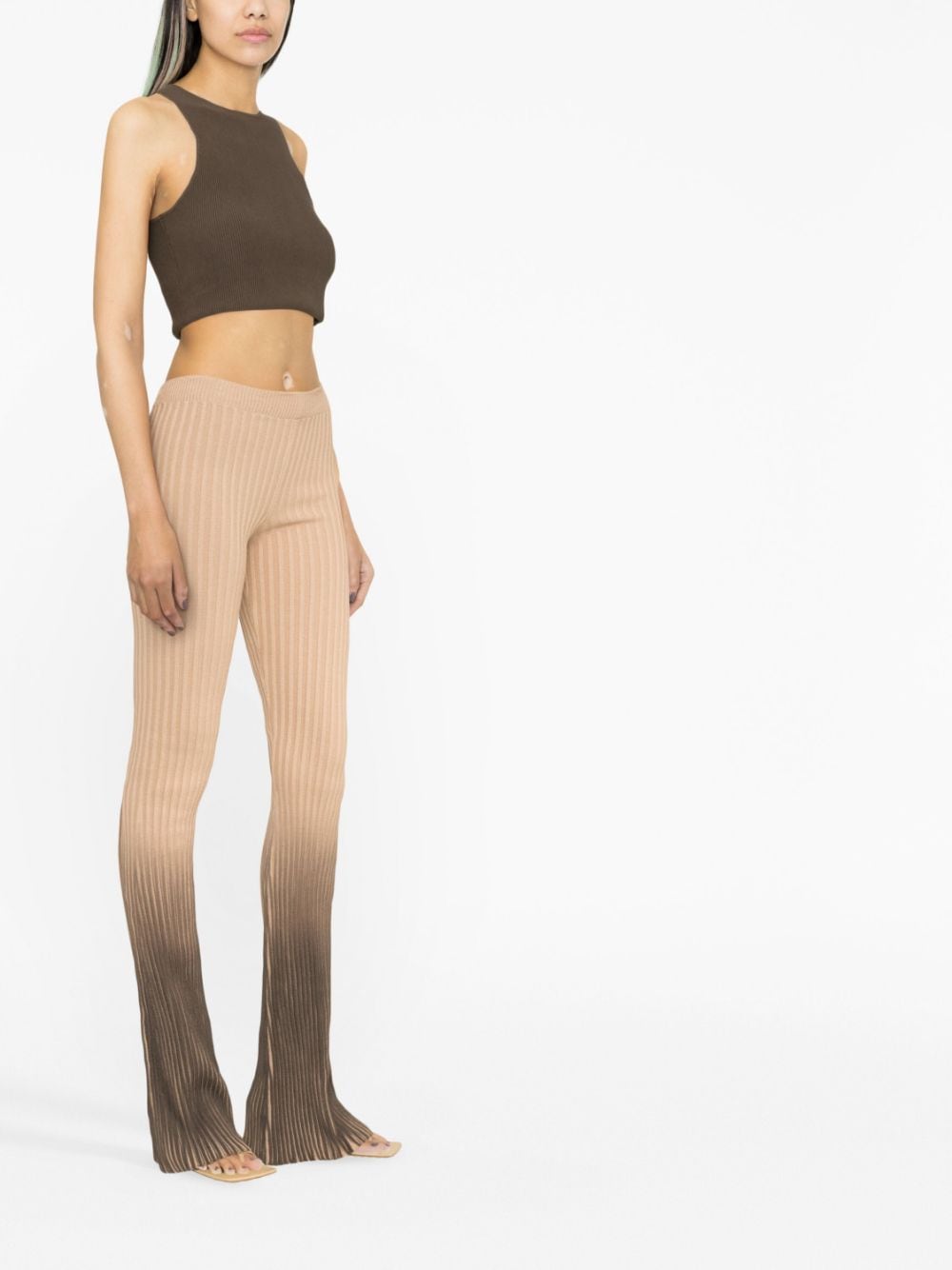 KNIT FLARE PANTS