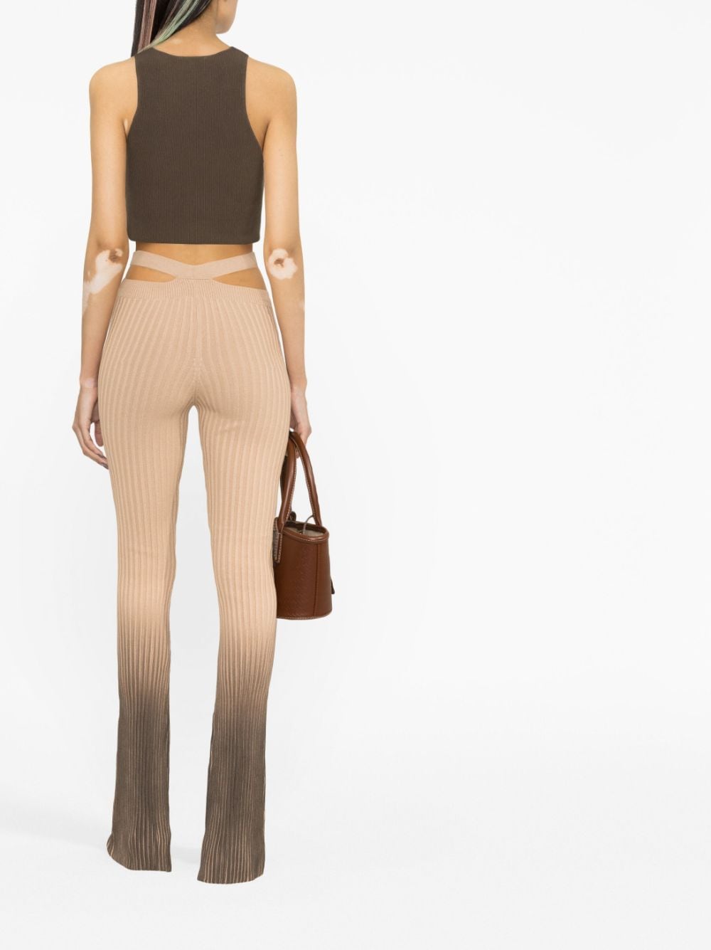 KNIT FLARE PANTS