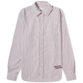 CLASSIC SHIRT IN STRIPED COTTON WITH LOGO HANDWRIT