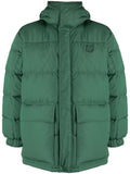 HOODED PUFFER IN NYLON WITH TONAL FOX HEAD PATCH