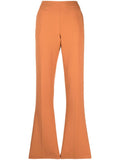 stretch cady crepe low waist pants