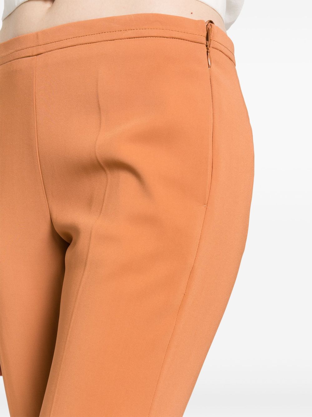 stretch cady crepe low waist pants