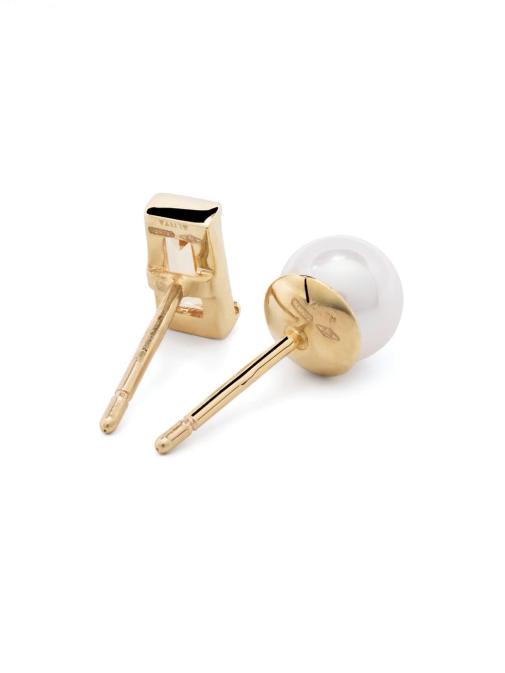 EARRINGS PAIR PERLA MONO+BAGUETTE CT