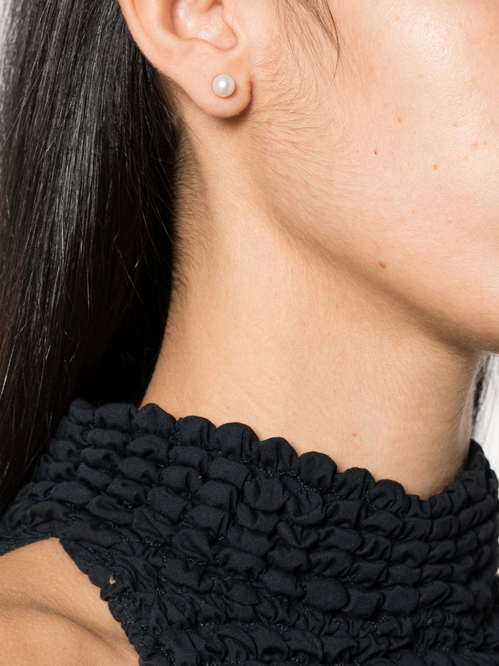EARRINGS PAIR PERLA MONO+BAGUETTE CT