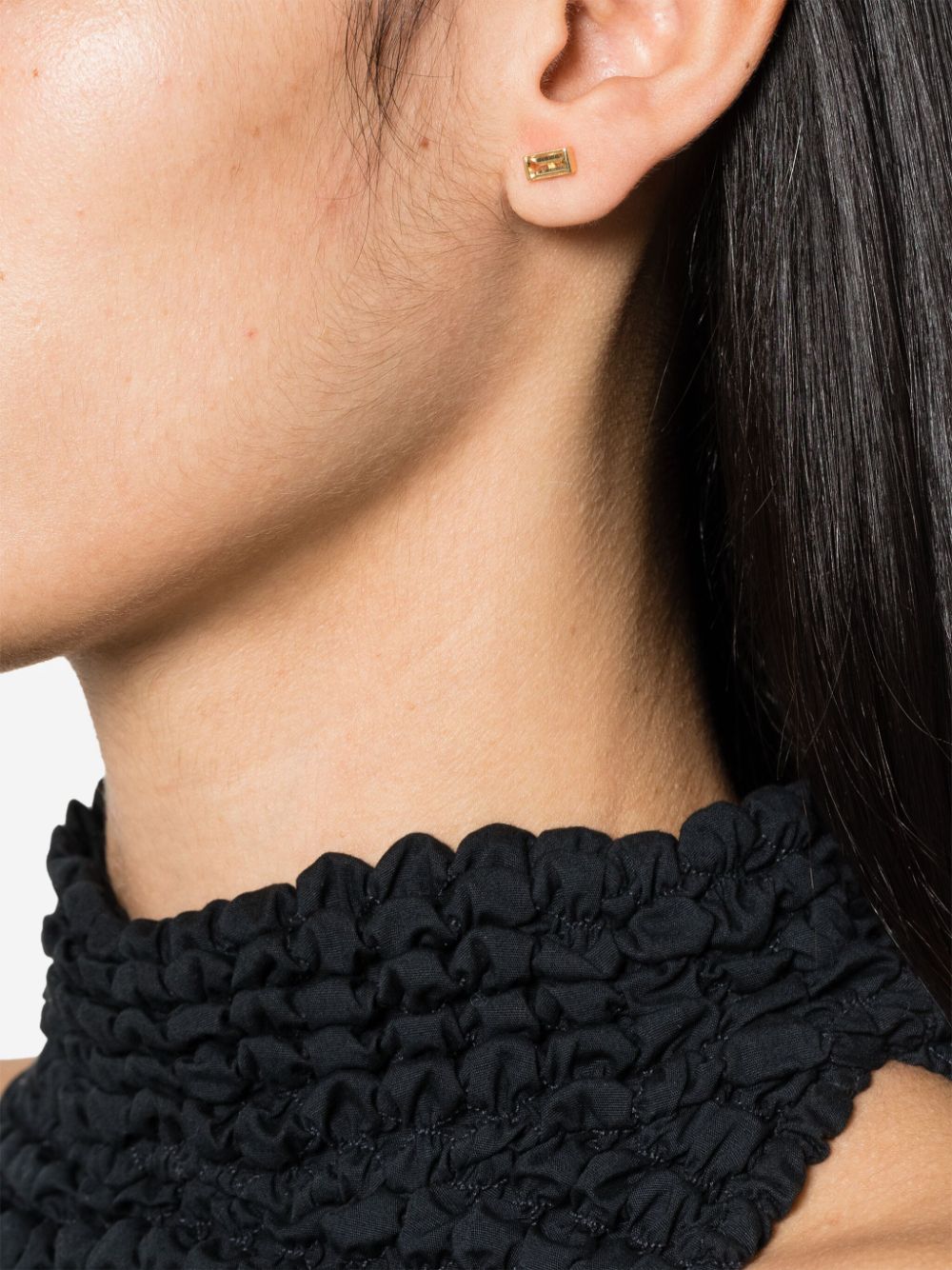 EARRINGS PAIR PERLA MONO+BAGUETTE CT