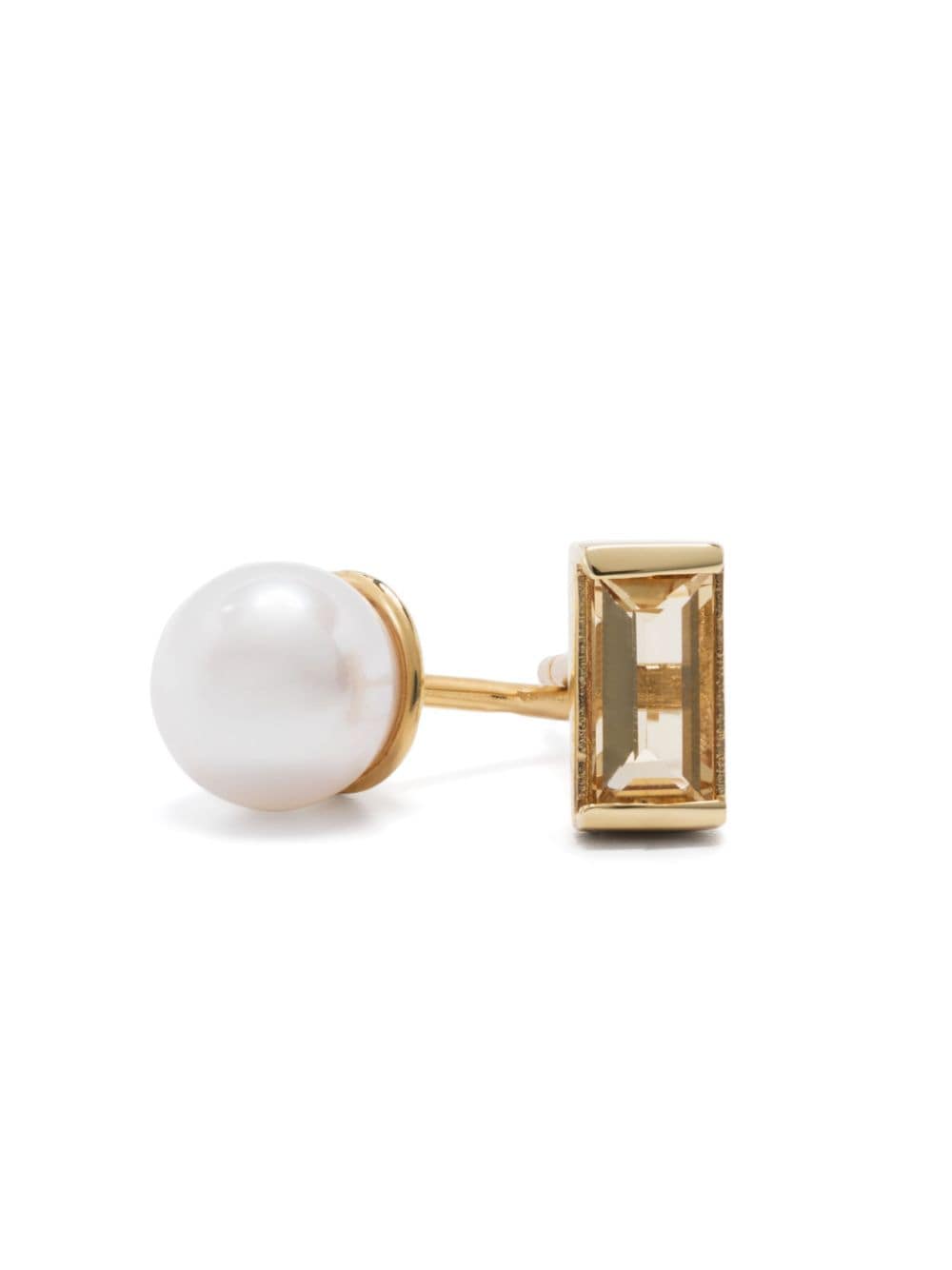 EARRINGS PAIR PERLA MONO+BAGUETTE CT
